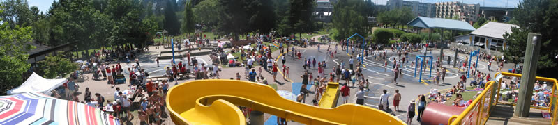 Lots of fun at the Granville Island Water Park